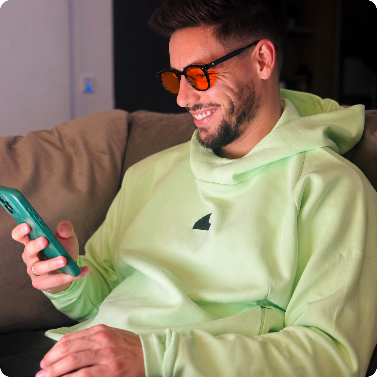 Model wearing NEURIX™ premium performance eyewear